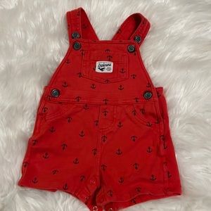 Carter’s Infant Anchor Nautical Overalls Size 9 Months